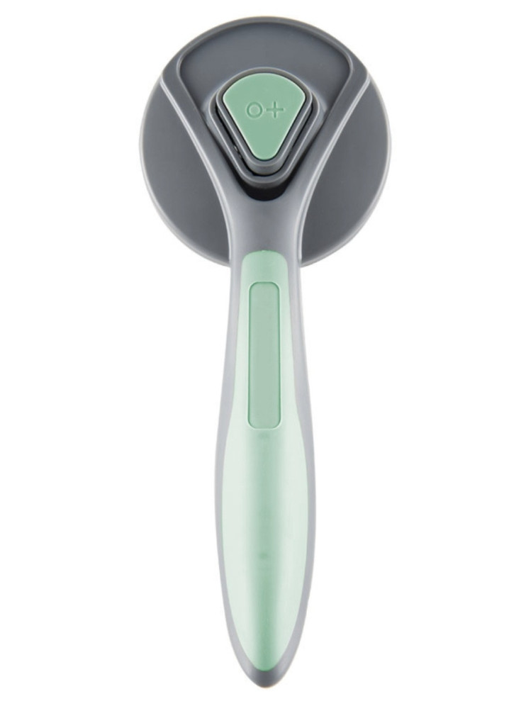 TV-663 Щетка-чесалка для животных с кнопкой круглая