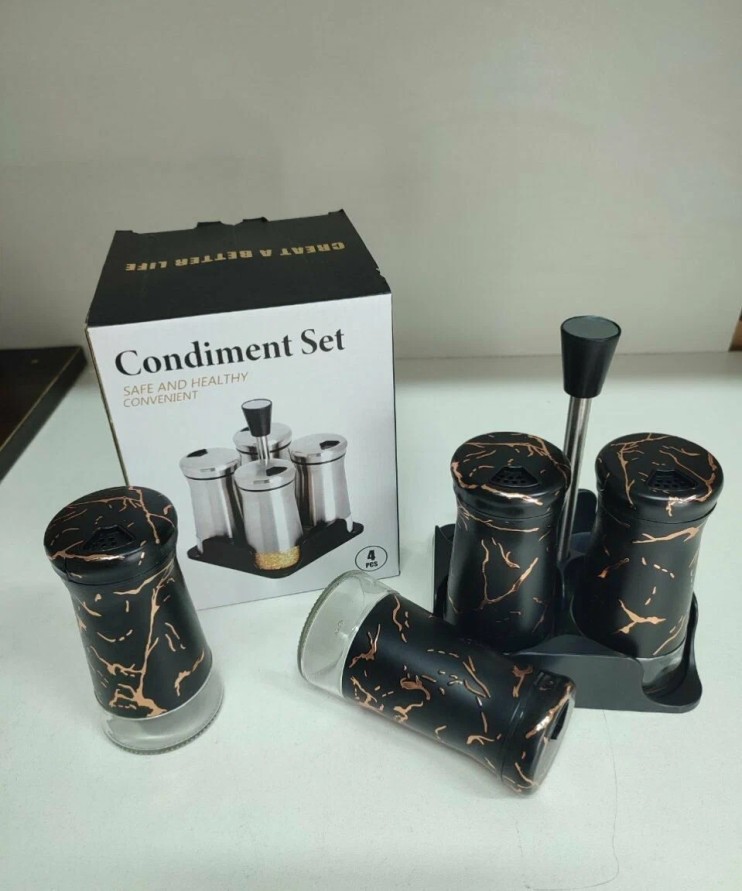 KP-658 Набор солонок Condiment Set 4pcs для специй 