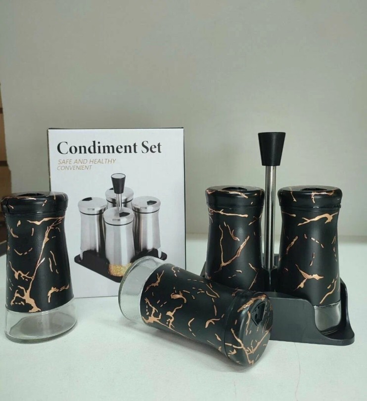 KP-658 Набор солонок Condiment Set 4pcs для специй 