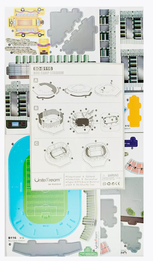 DT-346 3D Пазл Unitedream Nou Cump Stadium 79 pcs