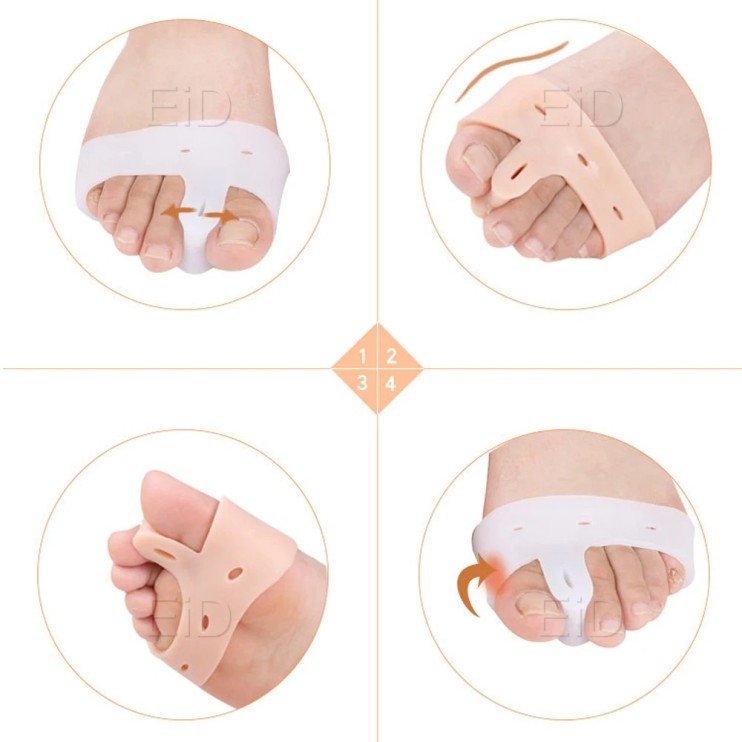 MS-376 Бандаж для стопы белый силликоновый