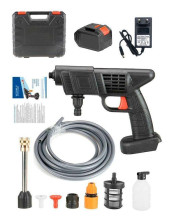 IN-178-1 Автомойка  высокого давления многофункциональна с 2 батарейками