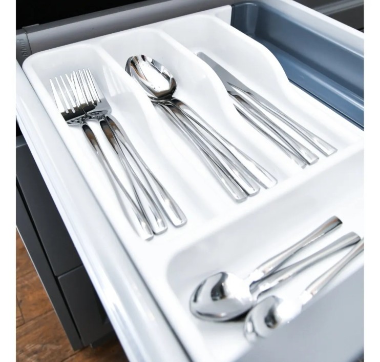 KP-546 Лоток  для столовых приборов черно-белое
