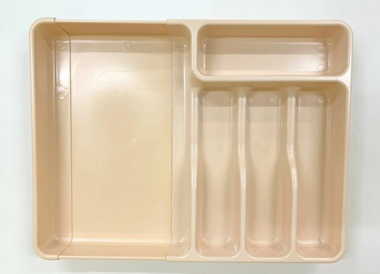 KP-345 Органайзер-лоток для столовых приборов персиковые