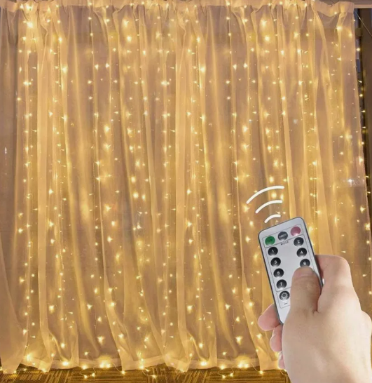 NCH-083 Гирлянда-шторки 3*3 А-386