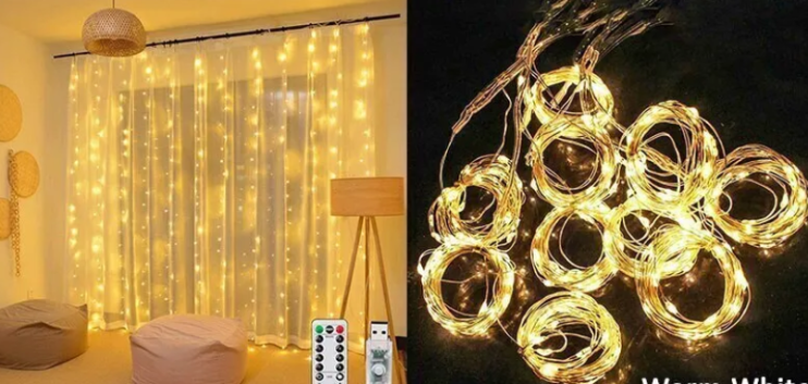 NCH-083 Гирлянда-шторки 3*3 А-386