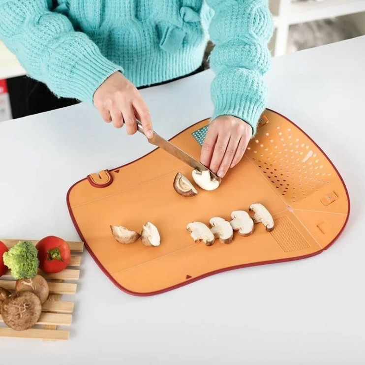 KP-602 Доска 6 in1 Foldable Cutting Board многофункциональная