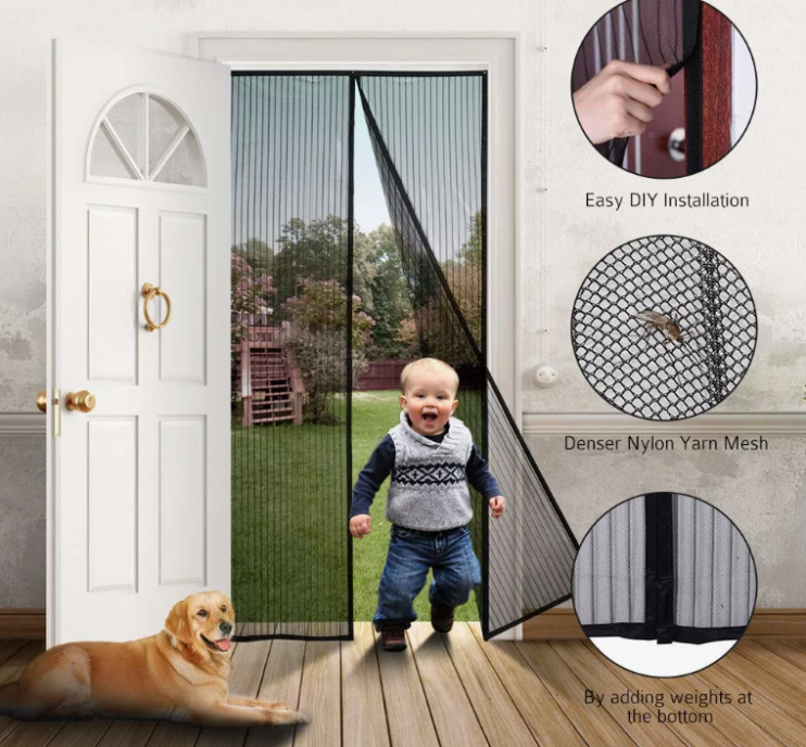 TV-909 Шторка Magic Mesh антимоскитная магнитная 120х210 см