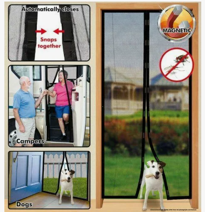 TV-909 Шторка Magic Mesh антимоскитная магнитная 120х210 см