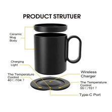 CP-100 Чашка Multifunctional Wireless Charging Heating Cup с подогревом