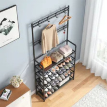 TV-232 Вешалка и стойка для обуви Floor Clothes Rack напольная