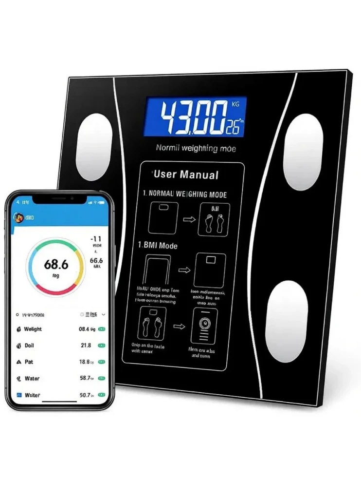 TV-1004-1 Весы умные напольные электронные c Bluetooth, с Led экраном, нагрузка до 180кг