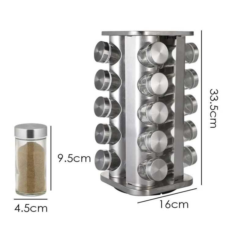 KP-740 Органайзер Spice Carousel 20 шт набор для специй