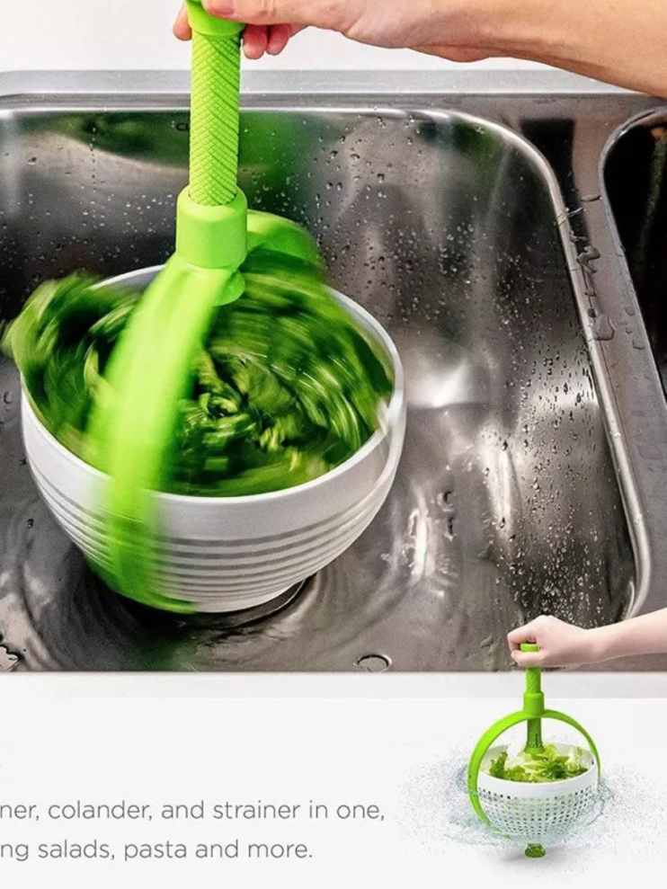 KP-398 Дуршлаг Spinning & Siruinning Colander корзина