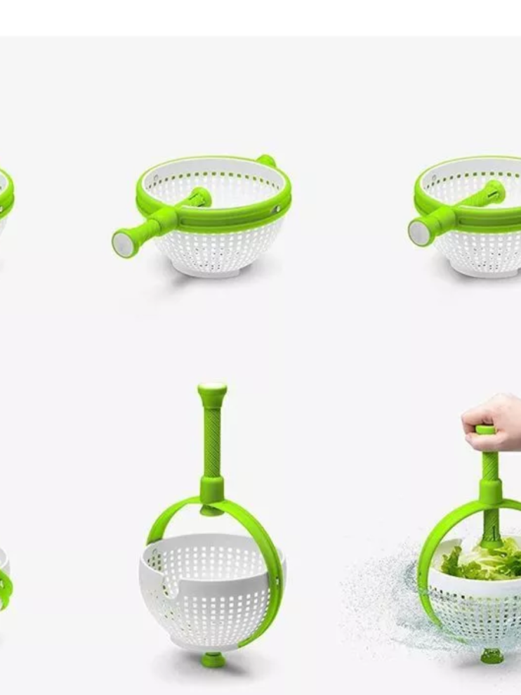 KP-398 Дуршлаг Spinning & Siruinning Colander корзина