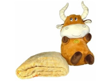 COW-1 Бычок-игрушка с пледом