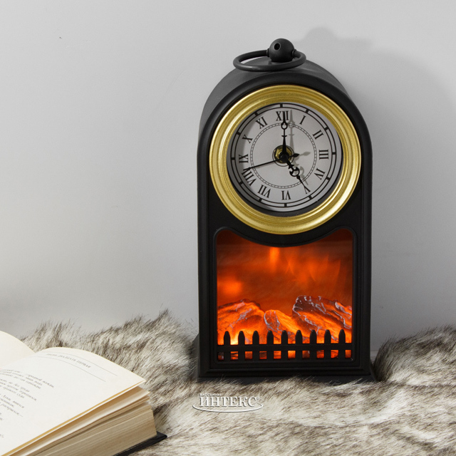 NCH-074 Камин Led Fireplace Lantern декоративный с часами