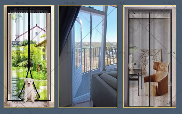 TV-910 Анти москитная магнитная шторка Magic Mesh 90х210 см