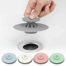 DOM-019 Пробка  от засора Flex Drain Stor & Hair Catcher силиконовая