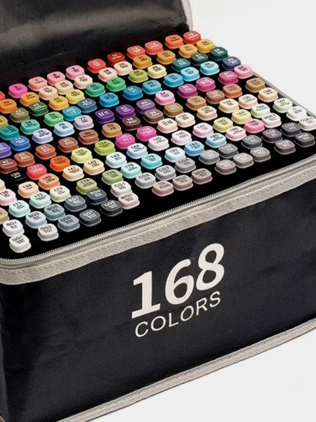 TV-604 Фломастеры для скетчинга 168 шт