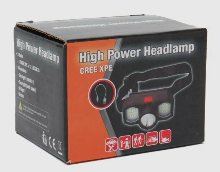 FNL-020 Фонарь Hight Power Headlamp Cree xpe (B-47) налобный