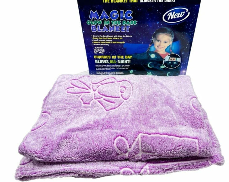 DT-321 Плед теплый светящийся в темноте