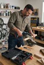 IN-255 Мини пила Lithium Chainsaw аккумуляторная цепная ручная электропила для дачи ,сучкорез в кейсе с 2 аккумуляторами