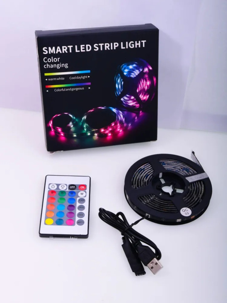 RZ-585  Лента Smart Led Strip Light Color светодиодная в коробке 