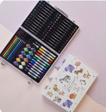 DT-312 Набор для рисования Inspire Сhildren с красками 58 предметов  раскраска 
