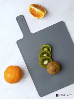 KP-577 Набор разделочных досок черный корпус с ручкой (3 шт)