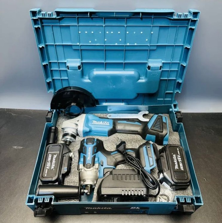 IN-008 Набор электроинструментов Makita шлифмашина + гайковерт 2в1 ,36V