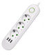 IN-151 Cетевой фильтр F03U 5М 3 розетки и 3 usb входа белый