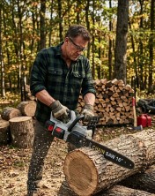 IN-010 Пила Chain Saw  16-дюймовая электрическая цепная ,7500 об/мин с бесщеточным двигателем аккумулятор 4.0ahx2 