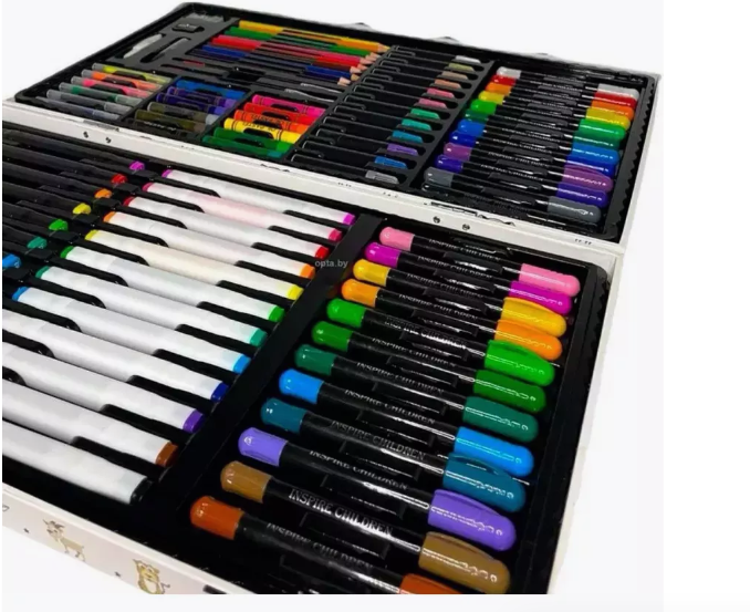 DT-311 Набор для рисования Inspire Сhildre в форме книги 95 предметов раскраска