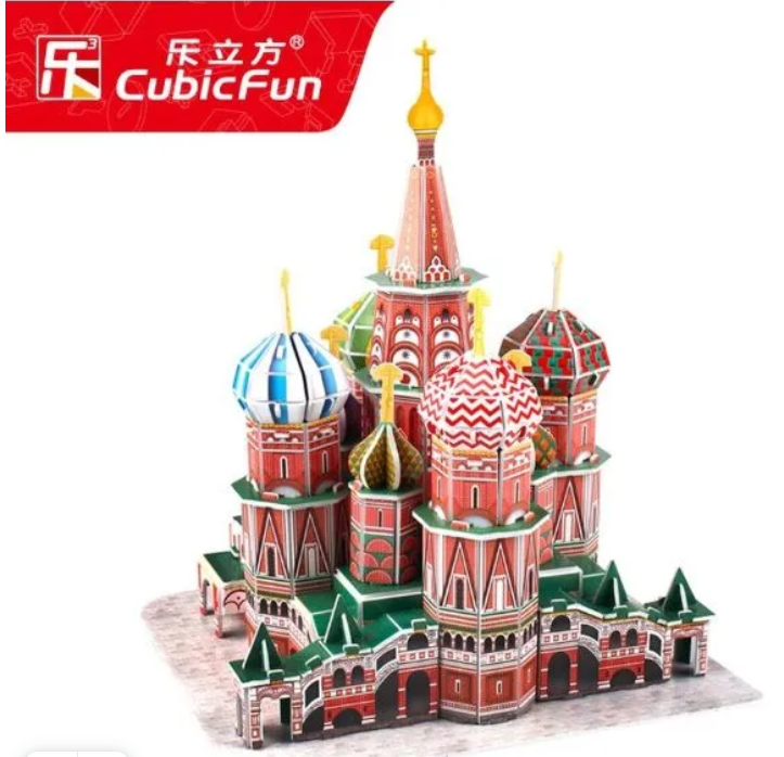 DT-331 3D Пазл CubicFun ST. Basil's Cathedral  92 pcs