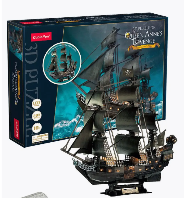 DT-326 3D Пазл  CubicFun The Queen Anne's Revenge 293 pcs