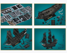DT-326 3D Пазл CubicFun The Queen Anne's Revenge 293 pcs