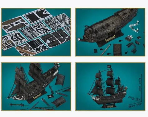 DT-326 3D Пазл  CubicFun The Queen Anne's Revenge 293 pcs