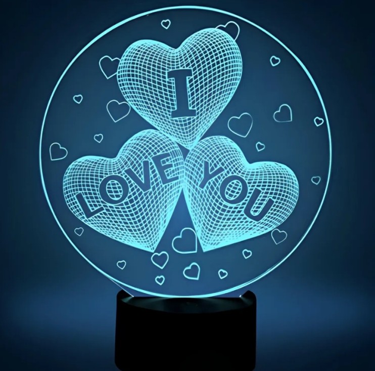 NCH-044-1 Ночник 3D настольный