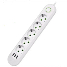 IN-102  Сетевой фильтр F05U  5м 5 розеток 3 usb  белый