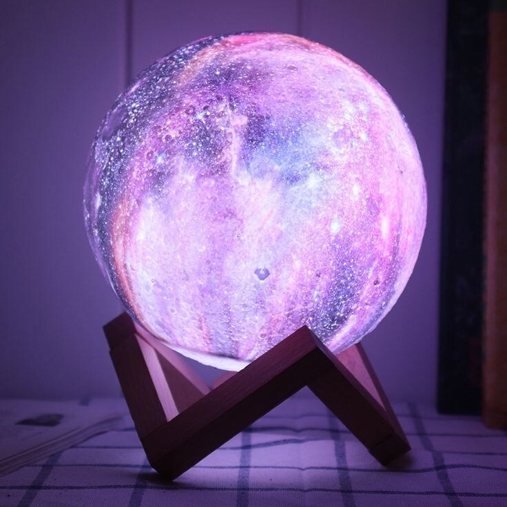 NCH-020-15 Ночник-светильник 3D Moon Lamp 15 см цветной