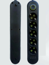 IN-103 Cетевой фильтр F05U 10м 5 розеток 3 входа usb черный
