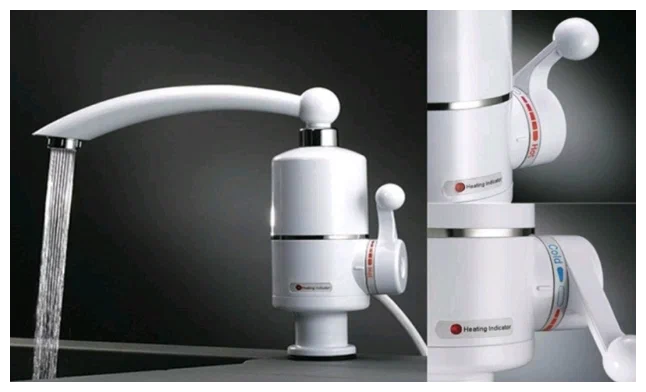 DOM-002 Кран-водонагреватель Instant Electric Heating Water Faucet элэктрический HY30-05