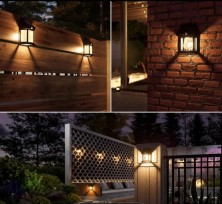 FNL-048 Светильник  Solar INteraction Wall Lamp BK-888 уличный с датчиком движения