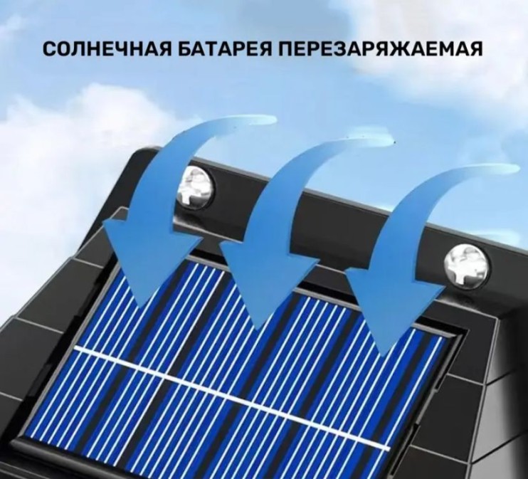 FNL-048 Светильник  Solar INteraction Wall Lamp BK-888 уличный с датчиком движения