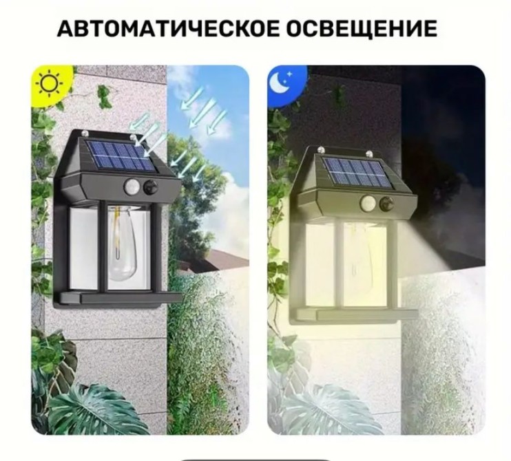 FNL-048 Светильник  Solar INteraction Wall Lamp BK-888 уличный с датчиком движения
