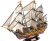 DT-334 3D Пазл  Buildream HMS Victory 163 pcs