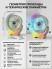 VR-997 Вентилятор Multi-Function Fan настольный с увлажнителем воздуха и RGB подсветкой, портативный кондиционер для дома и офиса,Usb зарядка