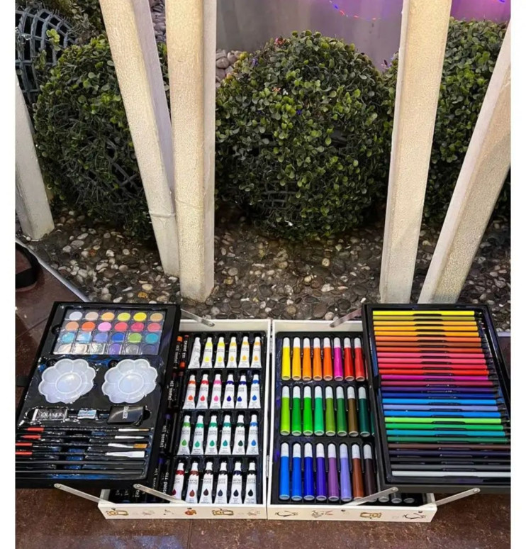 DT-310 Набор для рисования Inspire Children в кейсе двухярусный 145 предметов