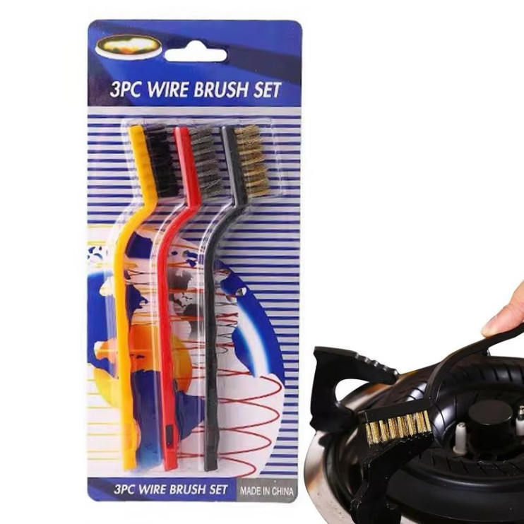 KP-596 Набор Wire Brush Set 3 PCS из 3-х проволочных щеток